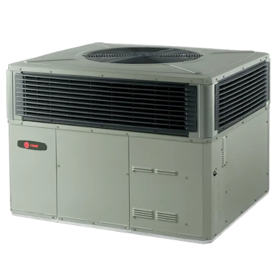 Hybrid air conditioning unit designed for outdoor installation, featuring compact design, efficient cooling capabilities, and suitable for Suwanee homes with limited indoor space.