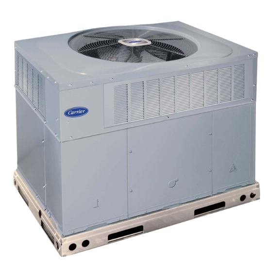 Packaged air conditioning unit by Carrier, designed for efficient cooling in homes with limited indoor space, suitable for Suwanee, GA.
