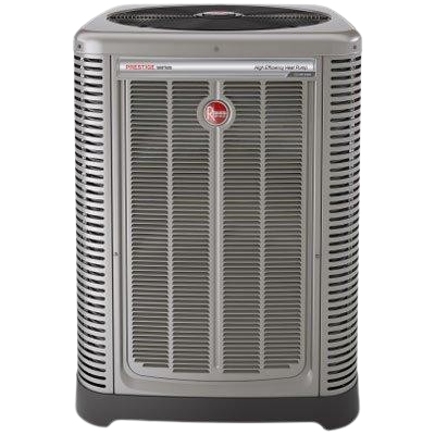 Rheem air conditioning unit showcasing efficient cooling technology, ideal for Suwanee homes seeking reliable HVAC solutions.