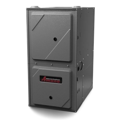 Amana gas furnace unit showcasing efficient heating technology for reliable home comfort during winter.
