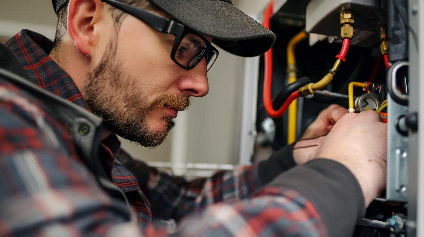 furnace repair in home